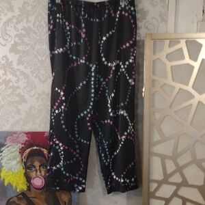 Playful Black and Pink Pajama Pants